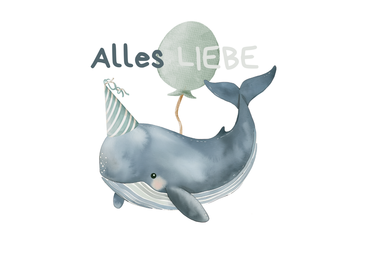 Postkarte Wal - Endlessgifts