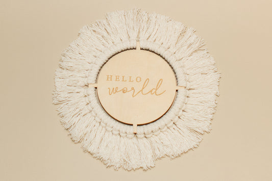 Hello World Makramee - Endlessgifts