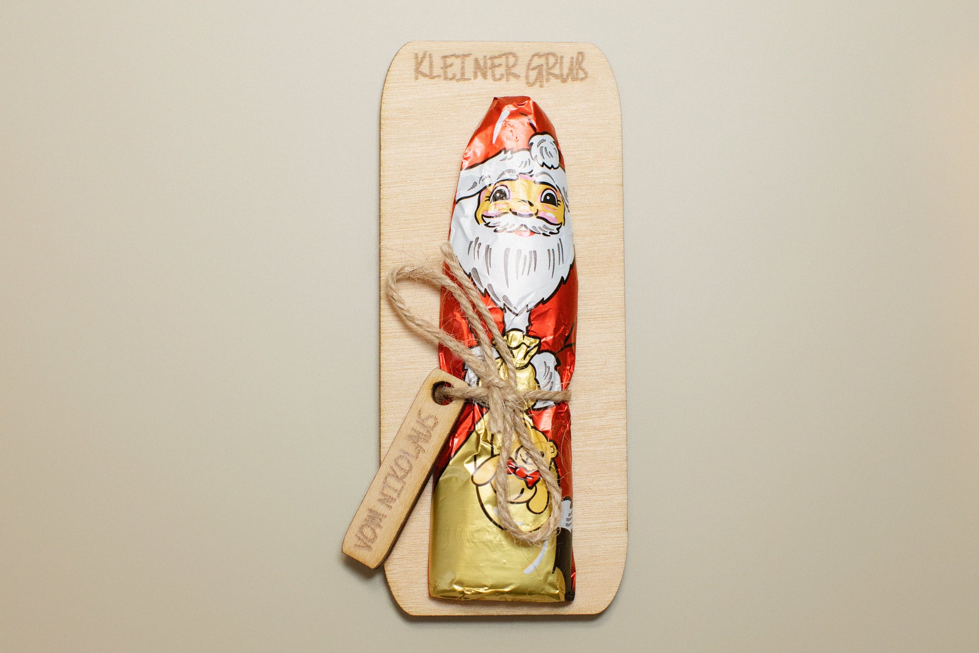 Nikolausgruß aus Holz - Endlessgifts