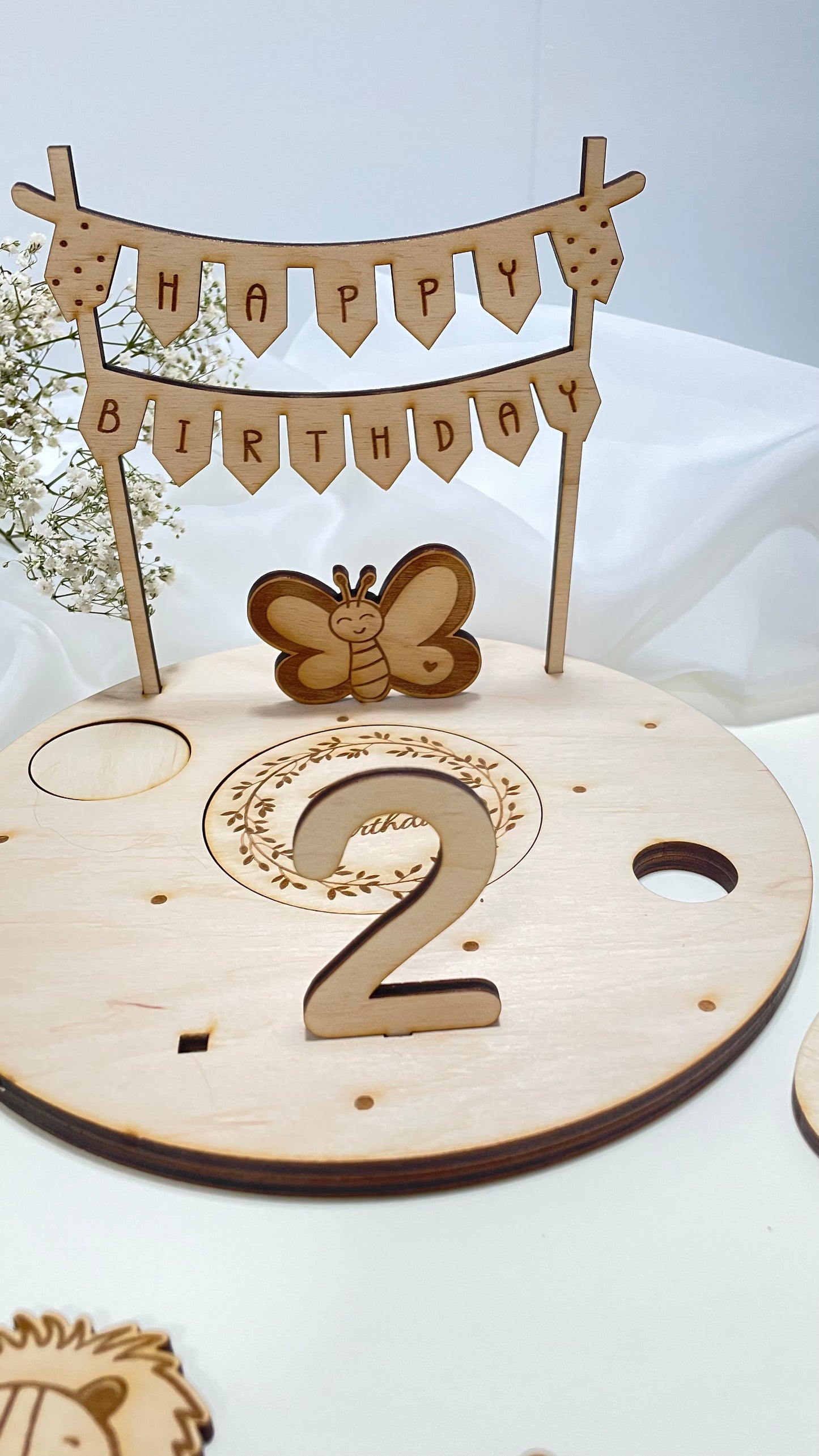 Geburtstagsteller Holz - Endlessgifts