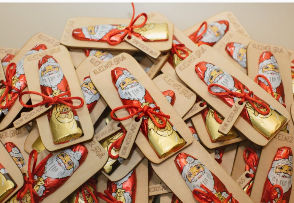 Nikolausgruß aus Holz - Endlessgifts