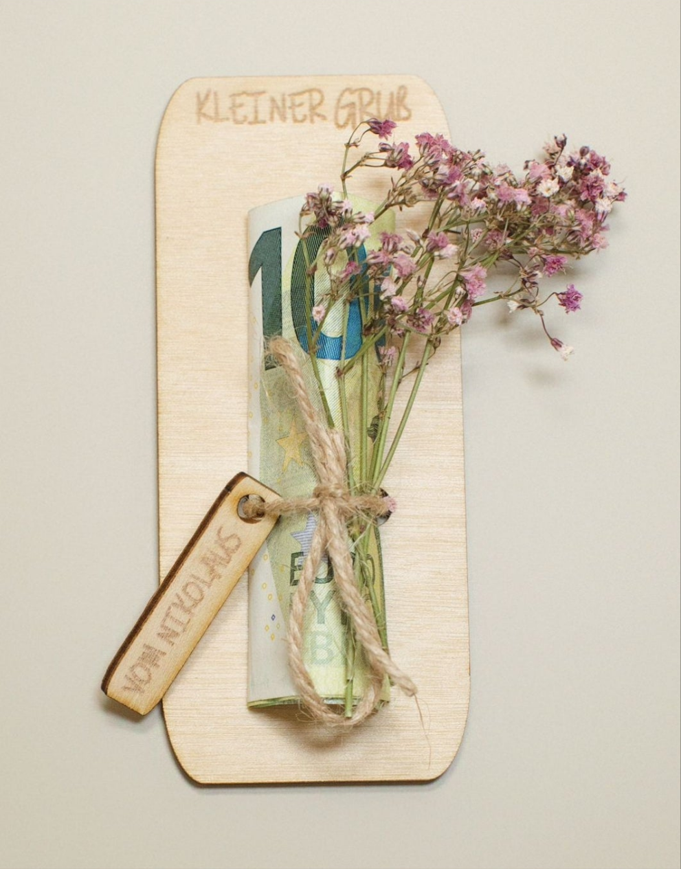 Nikolausgruß aus Holz - Endlessgifts