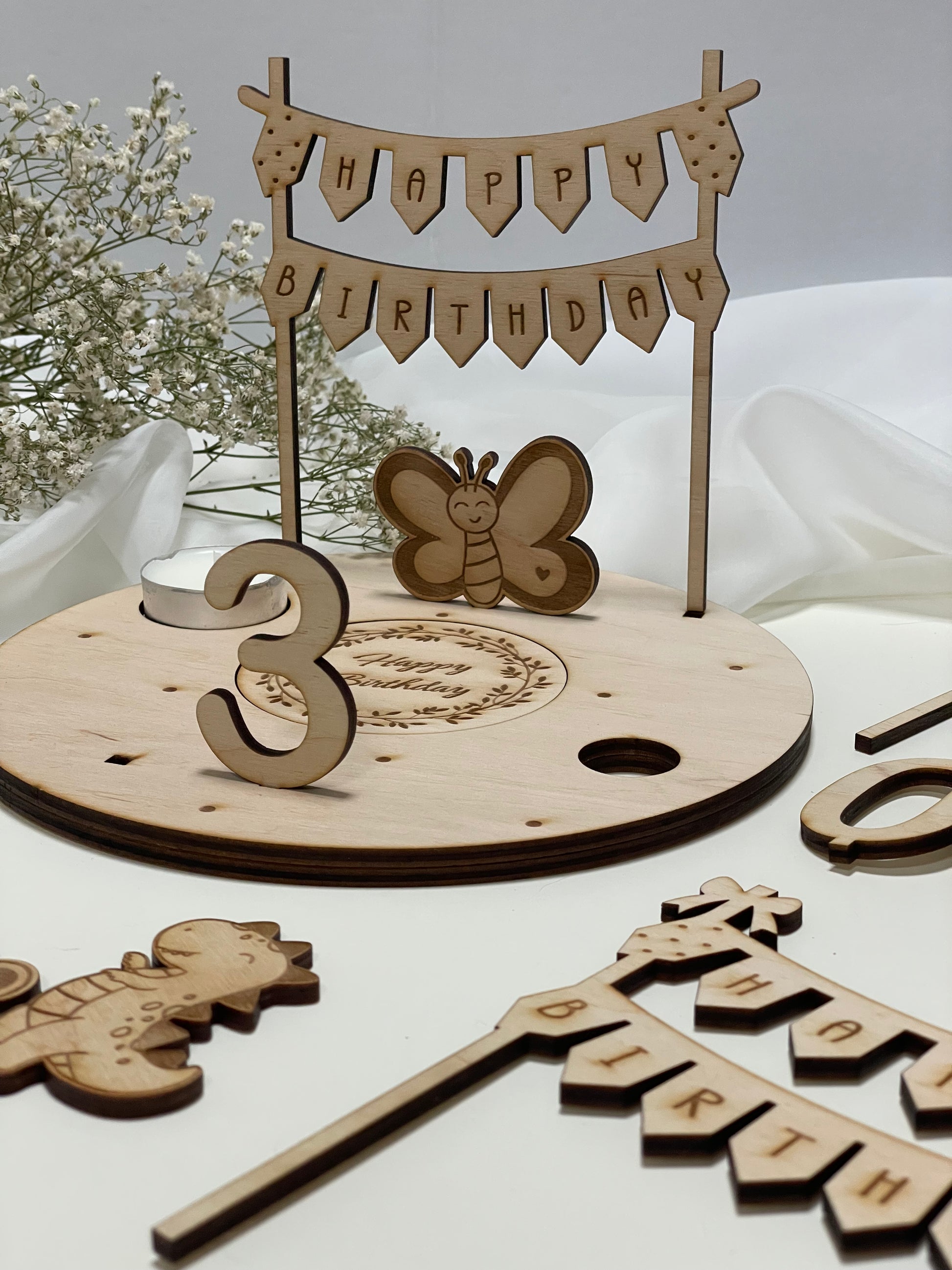 Geburtstagsteller Holz - Endlessgifts