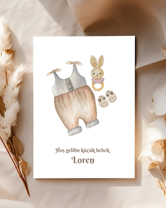 Postkarte Welcome Baby - Endlessgifts