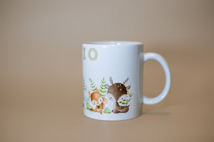 Keramiktasse Waldtiere