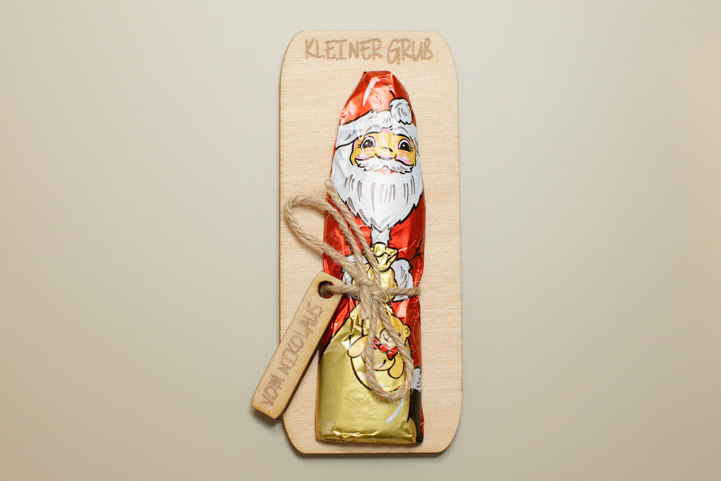 Nikolausgruß aus Holz