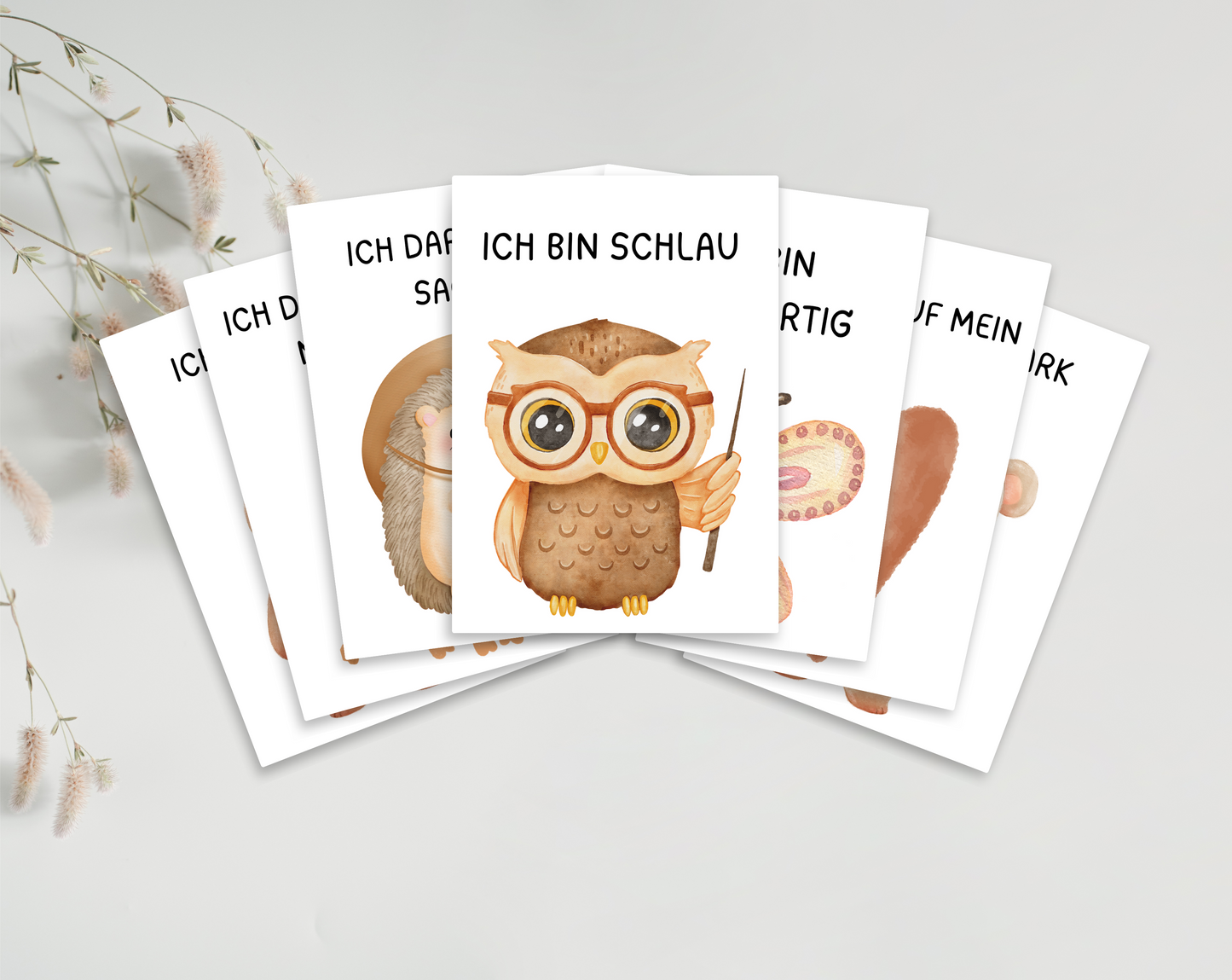 Affirmationskarten Tiere
