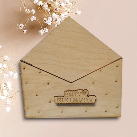 Geschenkekarte Holz