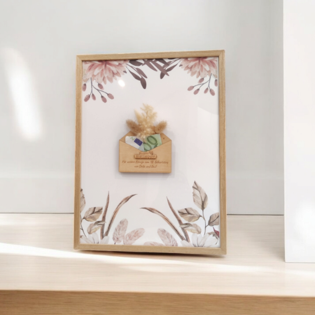 Geschenkekarte Holz