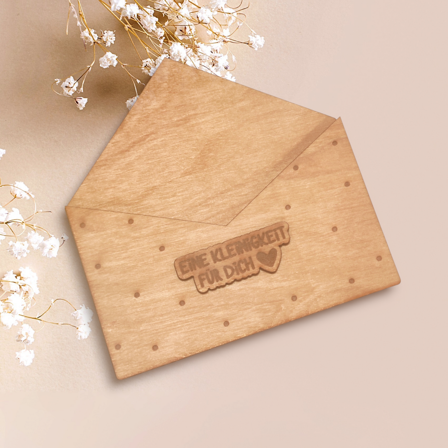Geschenkekarte Holz